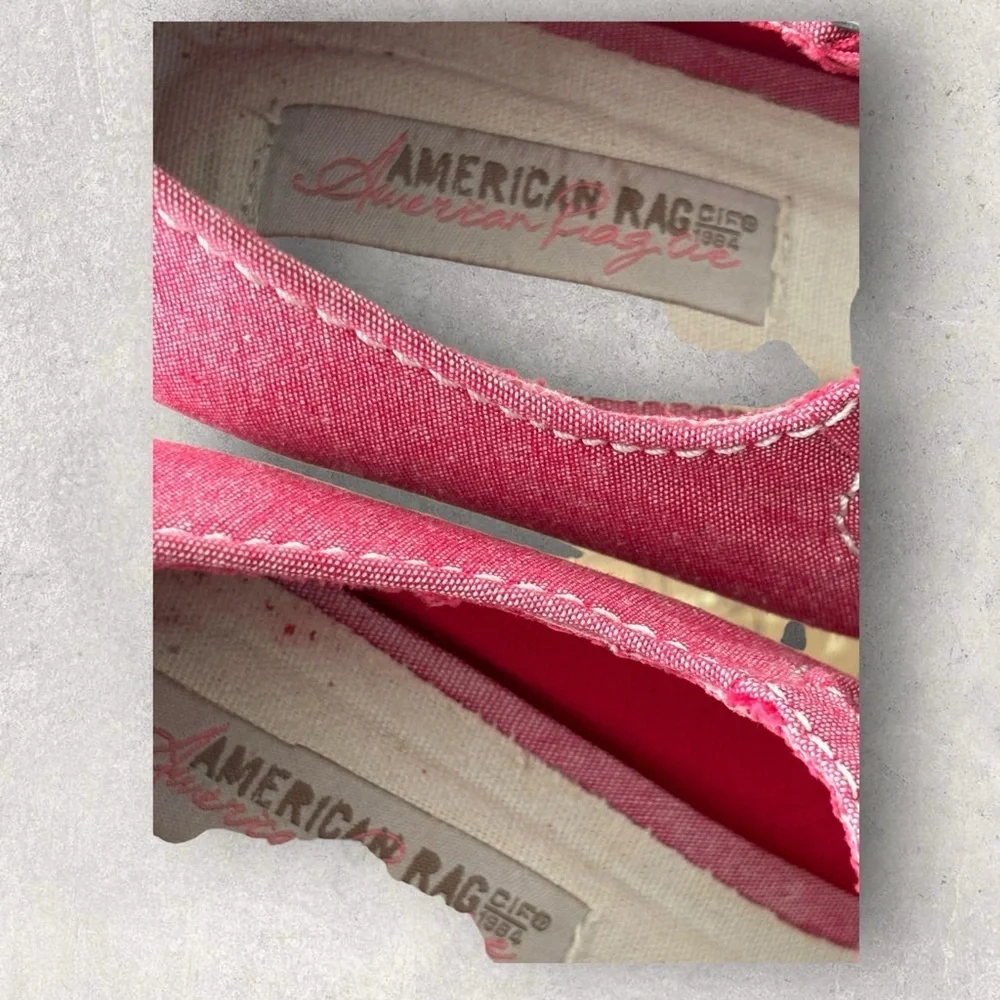 American Rag Kali Red Platform Espadrille High Heel Peep Open Toe Shoe SZ‎ 11M